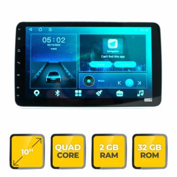 Navigatie Audiosystem universala 10", 2GB Ram, 32GB,1 DIN, 4 core, Android 10.0