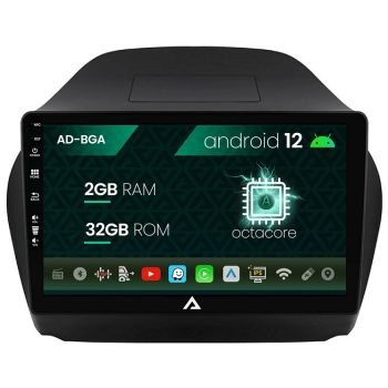 Navigatie Hyundai IX35 (2009-2015), Android 12, A-Octacore / 2GB RAM + 32GB ROM, 10.1 Inch BGRKIT189