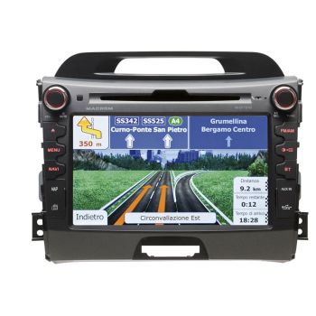 Sistem Multimedia cu Navigatie si DVD Kia Sportage Macrom M-Of7040